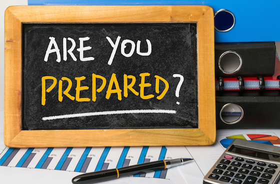 are you prepared handwritten on blackboard